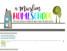 Tablet Screenshot of amuslimhomeschool.com